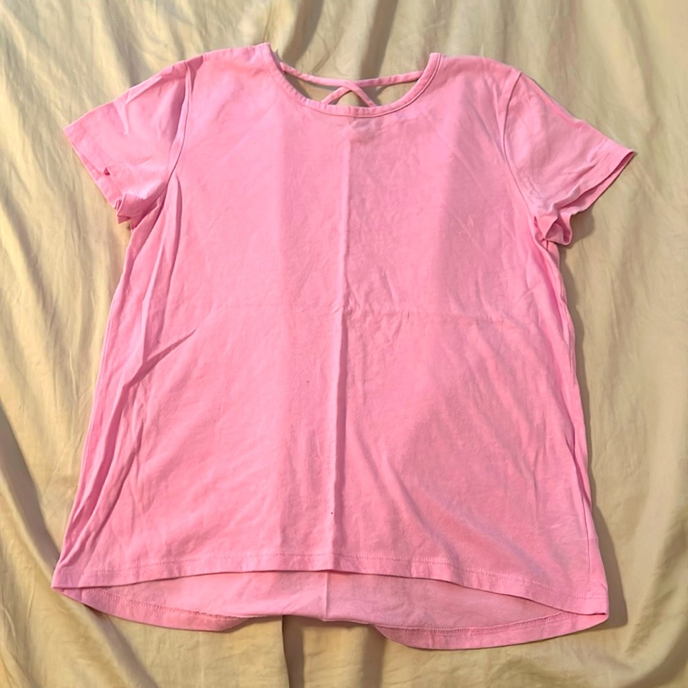 Bundle 3 for $15 Girls Old Navy XL pink tee with crisscross back